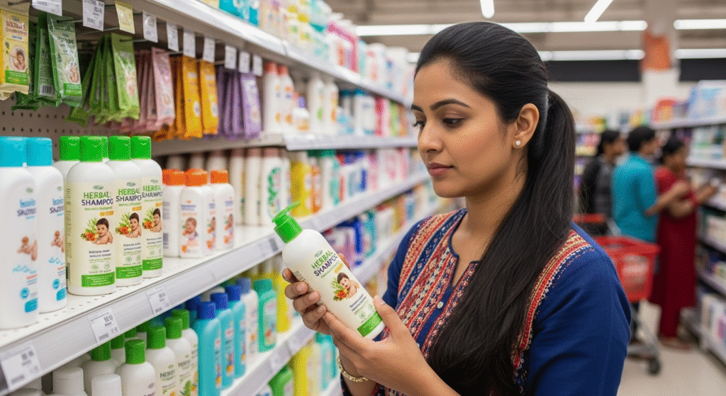 Herbal baby shampoo brands in India