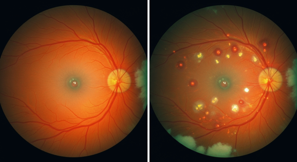 Eye exams can detect diabetes and other hidden health problems.