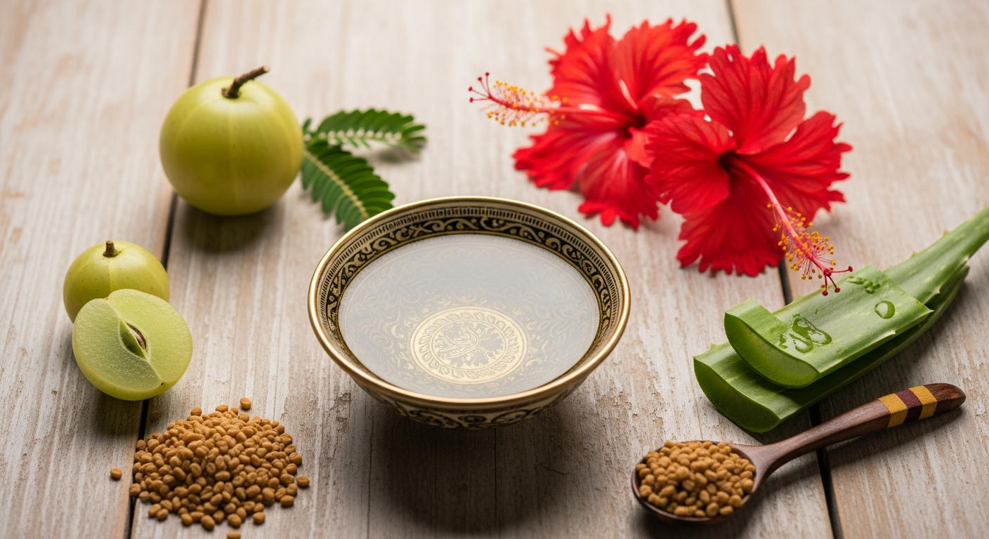 natural remedy for hair fall using Indian ingredients